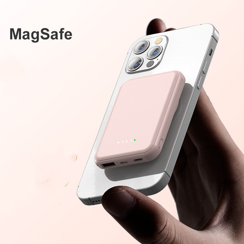 Astounding Mini Fast Charging Magnetic Wireless Power Bank 5000 MAh Portable - Obitex Online Store