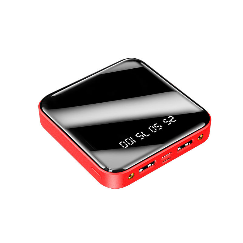High-Capacity 20000mAh Mini Power Bank – Digital Display & Sleek Mirror Look - Obitex Online Store