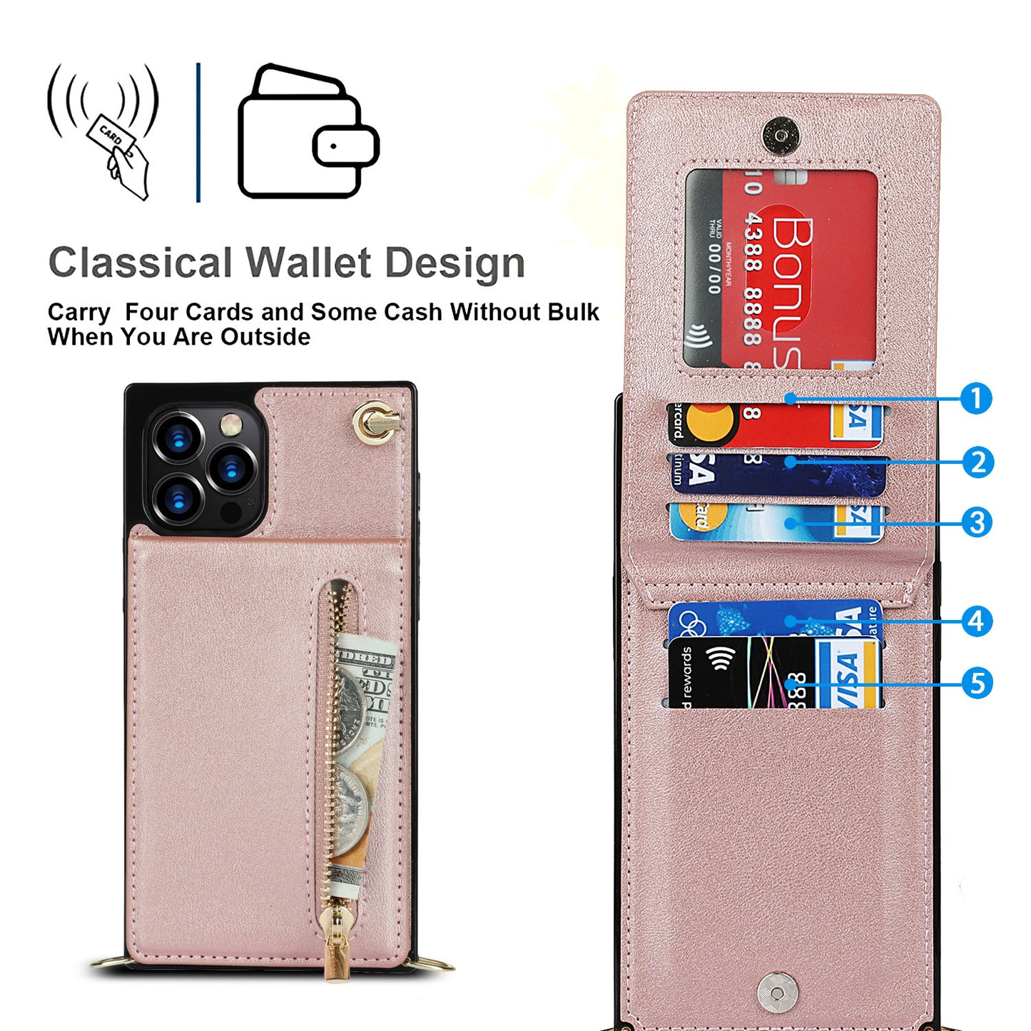 Crossbody Zipper Phone Case - Obitex Online Store