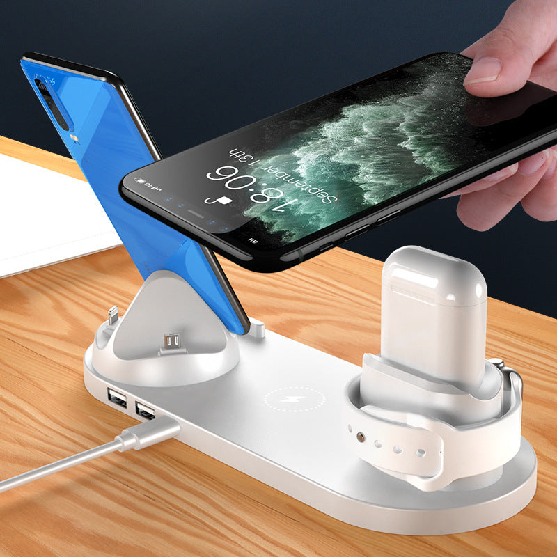 Spectacular 6-in-1 Fast Wireless Charging Dock for iPhone, Watch and Earbud. - Obitex Online Store