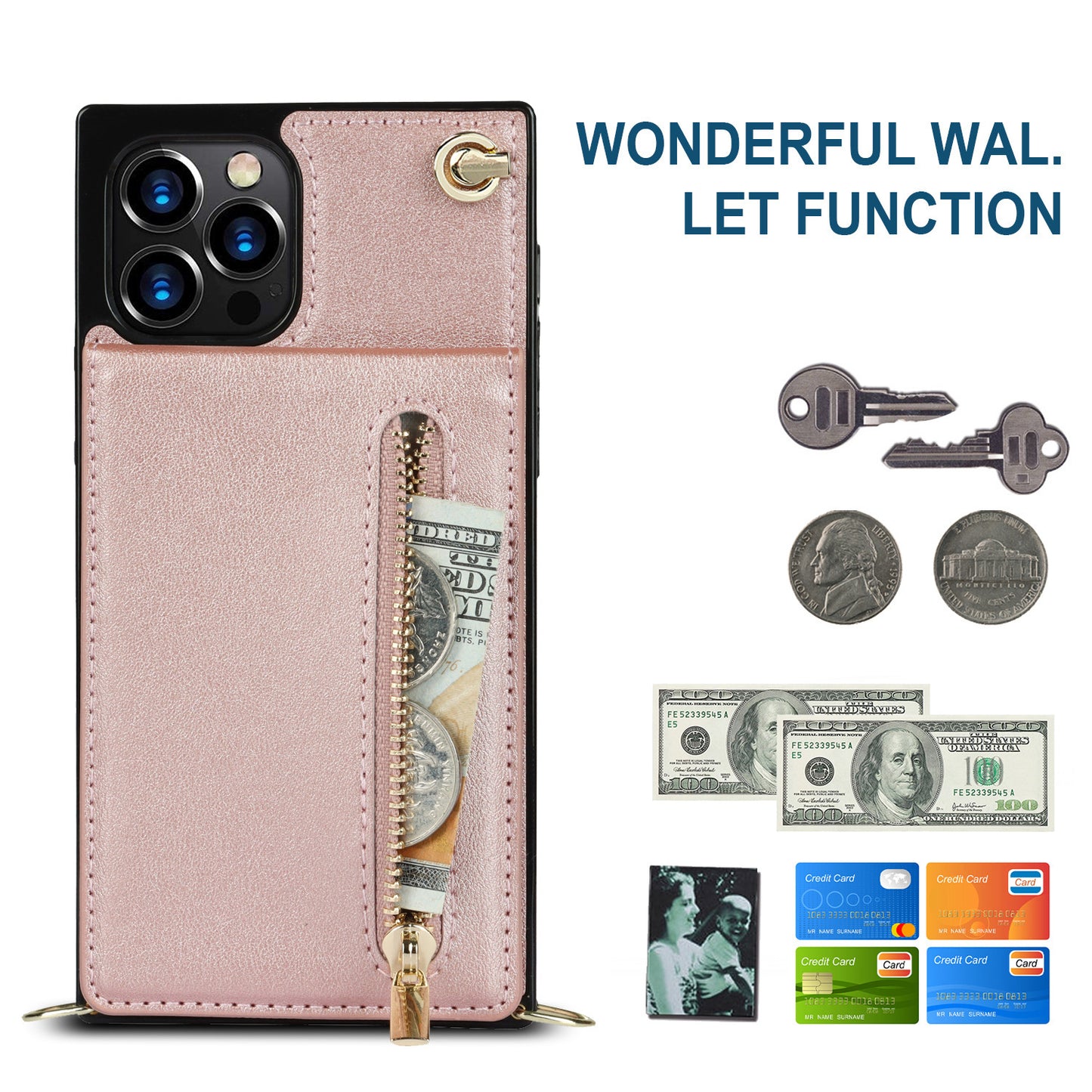 Crossbody Zipper Phone Case - Obitex Online Store