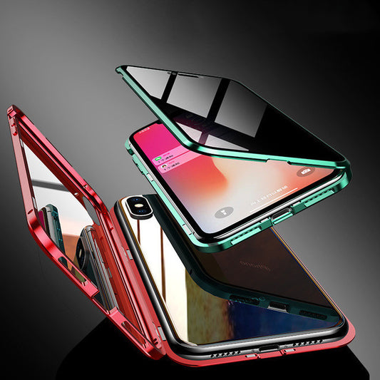 Fantastic Anti-peep Magnetic Shell  Glass Protector Case For Phone - Obitex Online Store